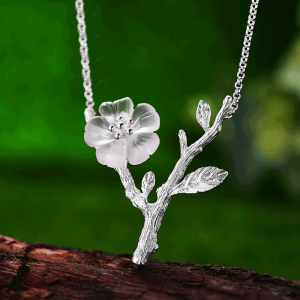 Flower in the Rain Designer Handmade Necklace